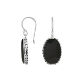 AE-6214-SHB Sterling Silver Earring With Black Shell Jewelry Bali Designs Inc
